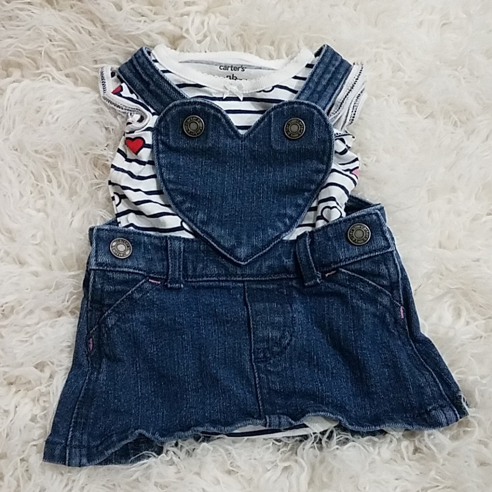 Overall skirt outfit❤